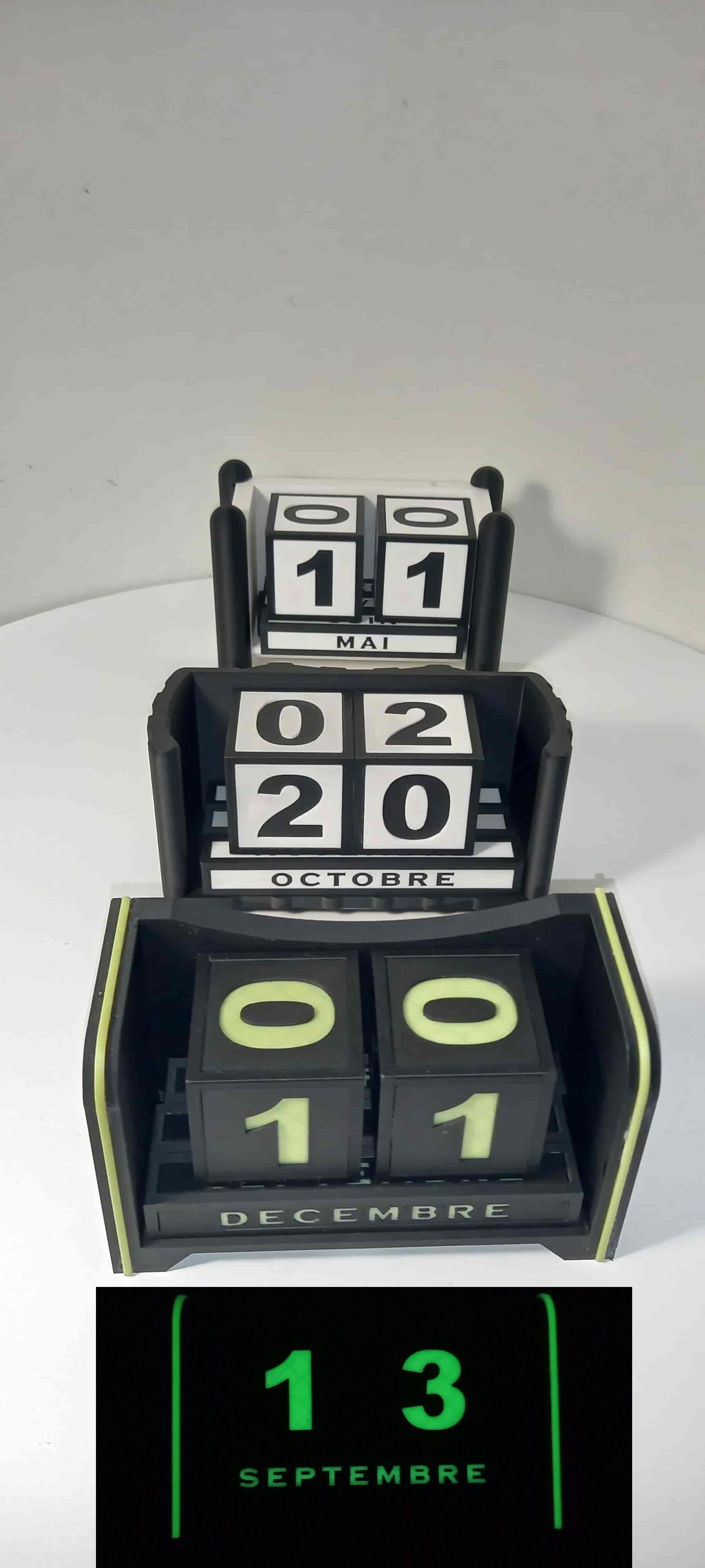 Calendrier modulable 